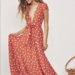 Tularosa Sid Maxi Dress In Orange, Large